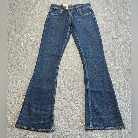 Levi’s Girls Size 12 Regular Dark Blue Skinny Flare Denim Belief Jeans N… - Picture 11 of 11